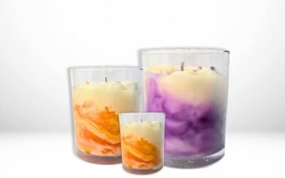 Marble look geurkaars maken